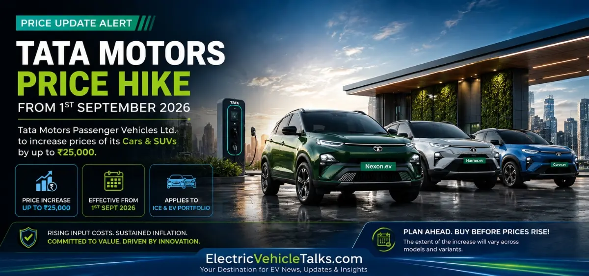 this is the image of Tata Motors EV Price Hike 2026
