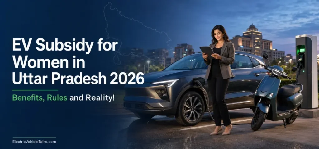 this is the image of EV Subsidy for Women in Uttar Pradesh 2026