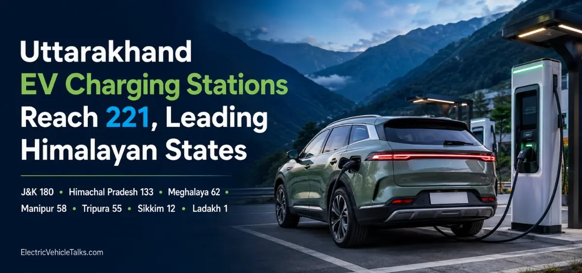 this is the image of Uttarakhand EV Charging Stations Reach 221