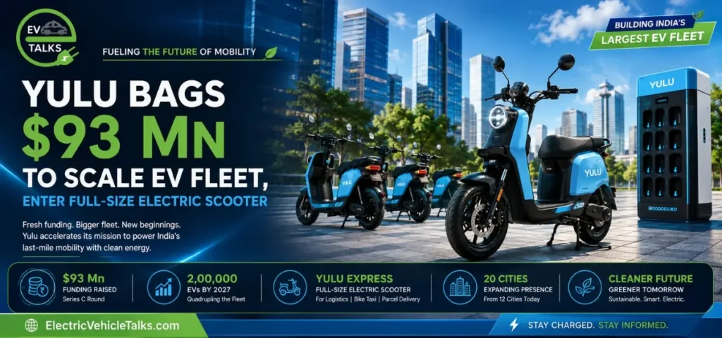 this is the image of Yulu Bags $93 Mn to Scale EV Fleet, Enter Full-Size Electric Scooter