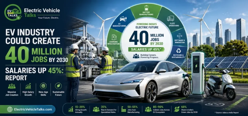 this is the image of EV Industry Could Create 40 Million Jobs By 2030