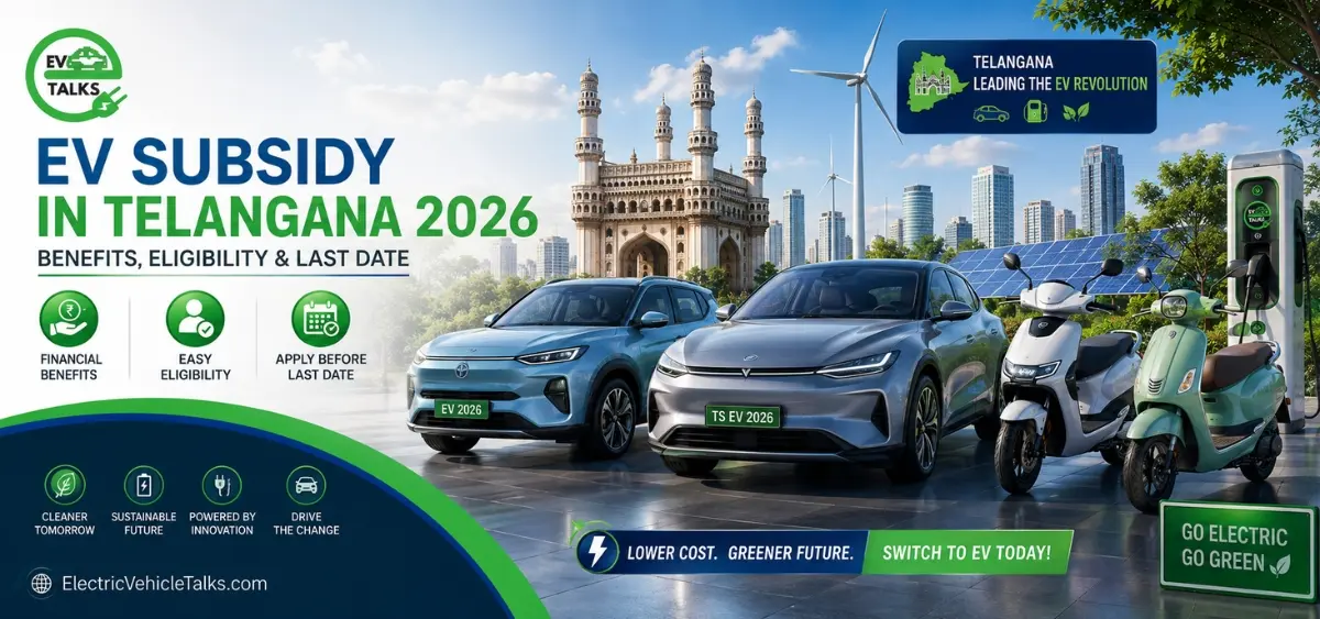 this is the image of EV Subsidy in Telangana 2026