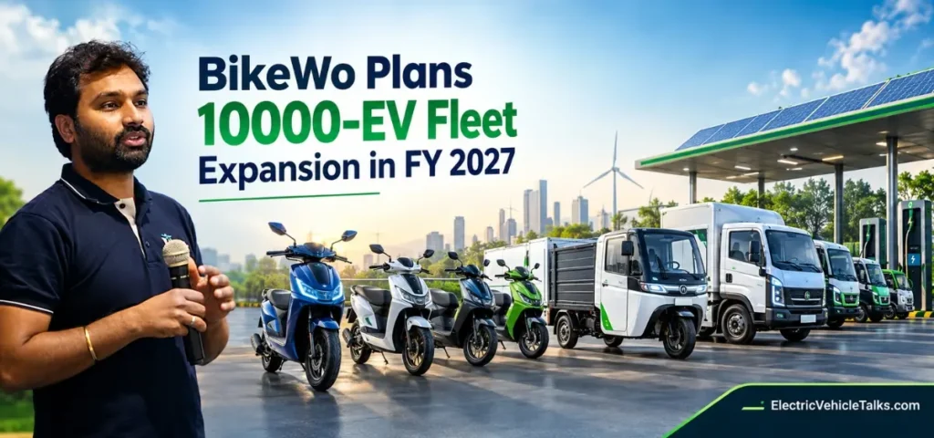 this is the image of BikeWo Plans 10000-EV Fleet Expansion in FY 2027