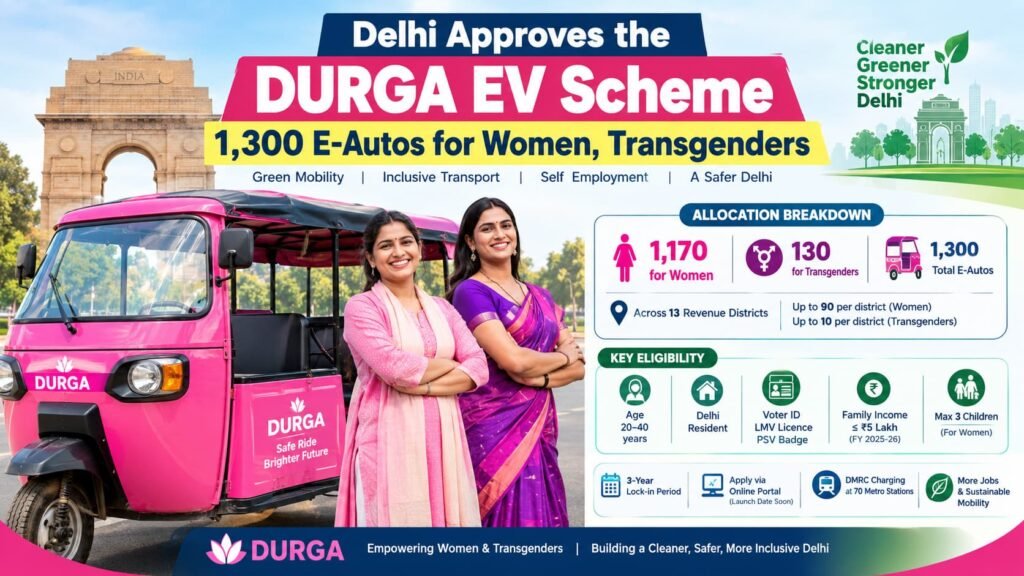 this is the image of Delhi Cabinet Approves DURGA EV Scheme 2026