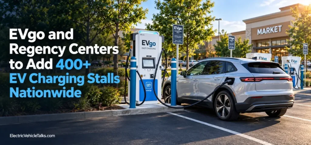 this is the image of EVgo and Regency Centers Partner