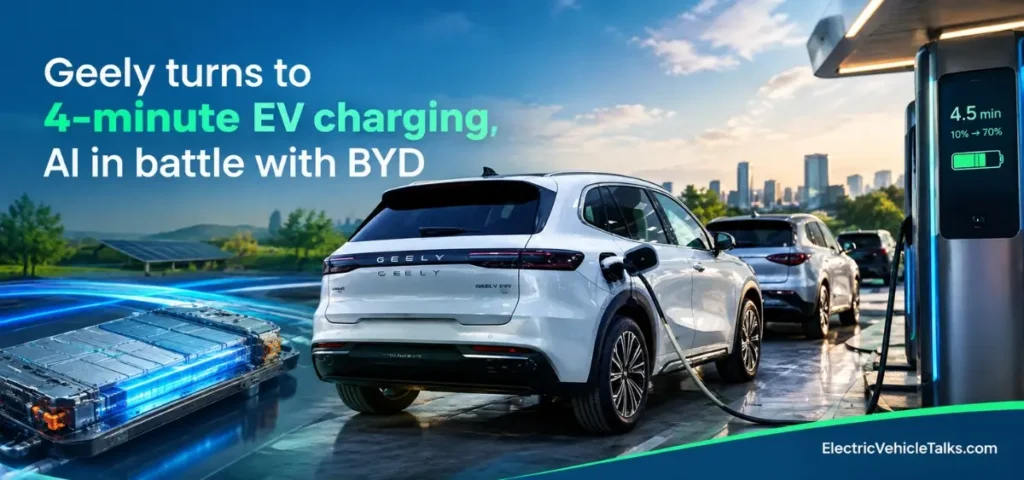this is the image of Geely 4-Minute EV Charging