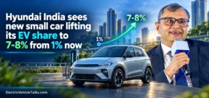 this is the image ofHyundai India EV Sales Eye 8% Share
