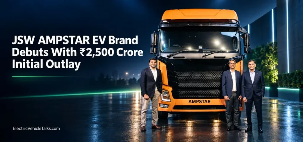 this is the image of JSW AMPSTAR EV Brand Debuts