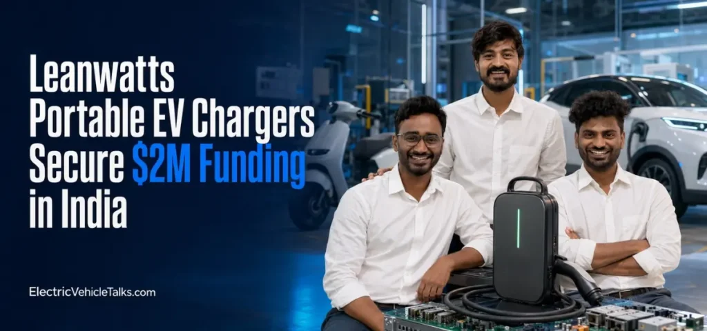 this is the image of Leanwatts Portable EV Chargers Secure $2M