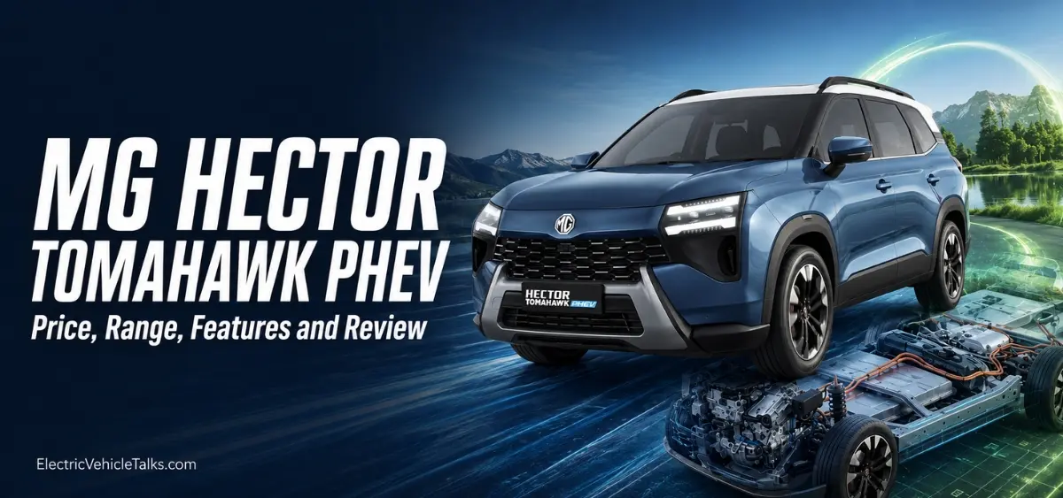 this is the image of the MG Hector Tomahawk Phev price in India.