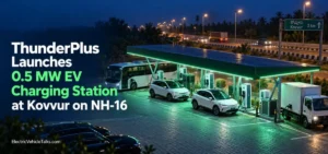 this is the image of ThunderPlus Launches 0.5 MW EV Charging Station