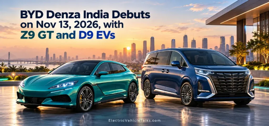 This is the image of BYD Denza India Debuts on Nov 13, 2026