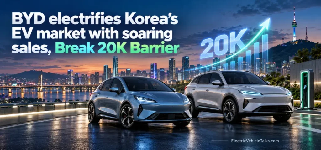 this is the image of BYD Korea EV sales surge of 579%