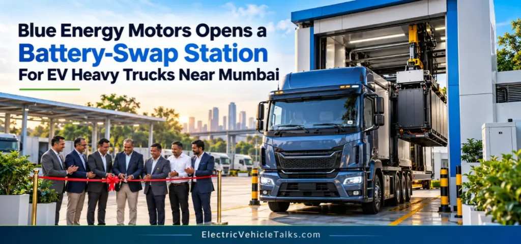 This is the image of Blue Energy Motors Opens a Battery-Swap Station