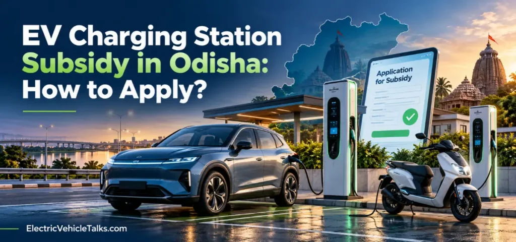 this is the image of EV Charging Station Subsidy in Odisha