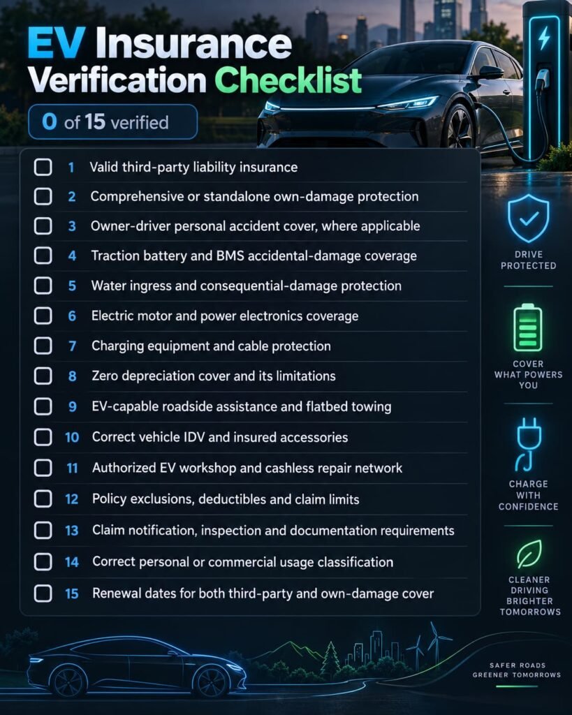 This is the image of EV insurance checklist