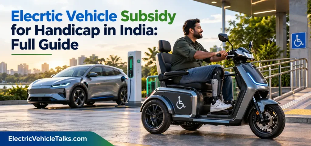This is the image of EV Subsidy for Handicap in India