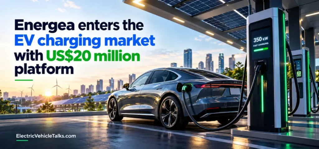 this is the image of Energea enters the EV charging market