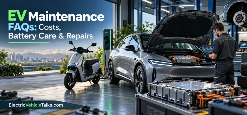 This is the image of EV Maintenance FAQs