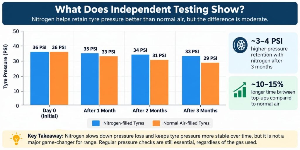 This is the image of tyre pressure testing